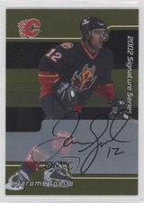 2001-02 ITG Be A Player Signature Series Gold Auto Jarome Iginla #005 Auto HOF