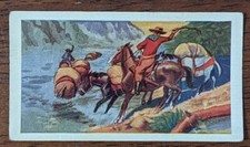 Vintage Hoadleys Wild West Series Card 1938. # 18 A Mountain Ford.