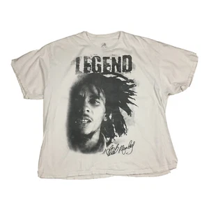Camiseta De Colección Bob Marley Legend Zion Rootswear Blanca Gráfica Para Hombre XXL - Imagen 1 de 4