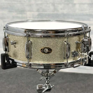 Used Slingerland Gene Krupa Radio King Snare Drum 14x5.5 Silver Sparkle - Good - Picture 1 of 5