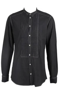 DOLCE & GABBANA BLACK MEN'S COTTON SHIRT UK/US COLLAR 16 1/2 UK/US CHEST 42 - Picture 1 of 4