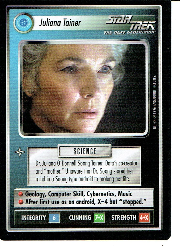 STAR TREK CCG Q CONTINUUM RARE CARD JULIANA TAINER - Image 1 of 1