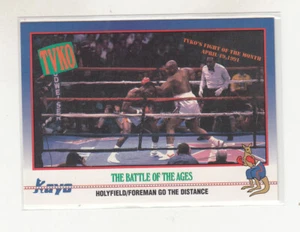 EVANDER HOLYFIELD - GEORGE FOREMAN 1991 Kayo Boxing TVKO #211 Battle of the Ages - Picture 1 of 2
