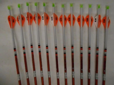 12 Easton Full Metal Jacket FMJ Autumn Orange 5mm 300 Dip/Crest Arrows! - Image 1 of 2