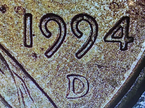 1994 d penny error Cover