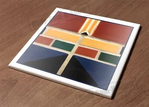 Cloroful Hot Plate Kitchen Trivet Holder Ceramic Tile pieces art d?cor design - Picture 1 of 1