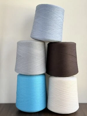 100% Extrafine Merino Wool 2/30nm 2/36nm Soft Lace Yarn Cone Südwollegroup - Image 1 of 4