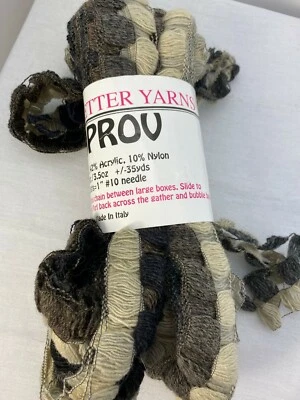 Trendsetter Hilo Improv - Color Cebra #1 Lote # 52914 Mezcla de Lana 3.5 OZ 100 gr Foto 1 de 3