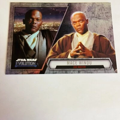 2016 Star Wars Evolution Base Card #79 Mace Windu: Jedi Master - Image 1 of 2