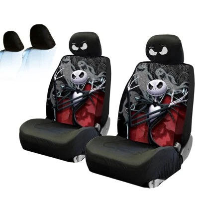 For Jeep Jack Skellington Nightmare Before Christmas Ghostly Car Seat Cover - Image 1 of 4
