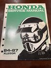 1984 85 86 87 Honda XL250R XL 250R Shop Manual Service Repair Book 61KL403 OEM