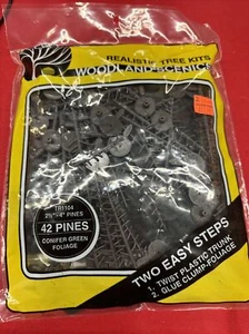 Woodland Scenics TR1104 Conifer Green Pine Realistic Trees Kit (42) 2.5" - 4" - Picture 1 of 2