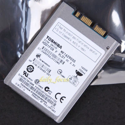 For TOSHIBA MK1629GSG 160 GB 1.8" 5400 RPM micro-SATA mSATA Hard Disk Drive HDD - Image 1 of 2