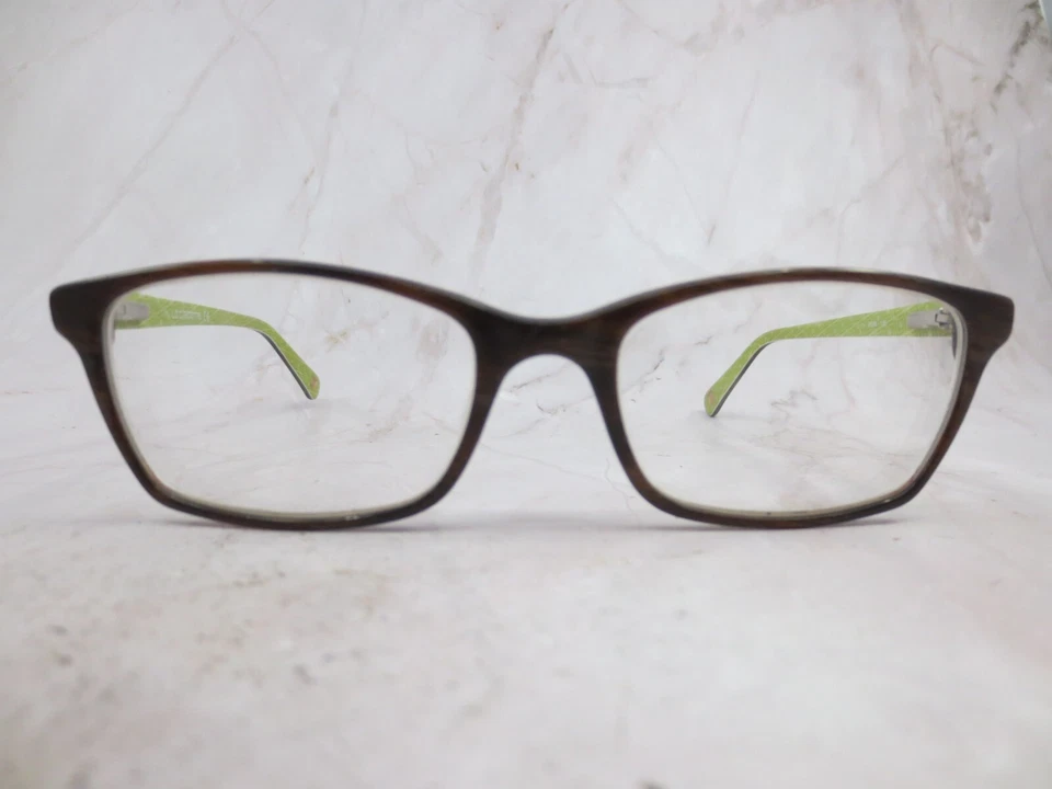 Marco de gafas Liz Claiborne L424-0EB8 para mujer de plástico marrón borde completo cuadrado 135 Foto 1 de 4