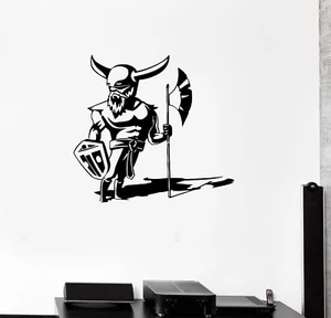 Wall Decal Viking Warrior Armor Knight Gladiator Vinyl Sticker (ed1036) - Picture 1 of 3