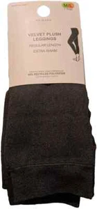 LADIES WOMENS PRIMARK EXTRA WARM CHARCOAL VELVET FAUX FUR PLUSH LEGGINGS XS-2XL - Picture 1 of 4