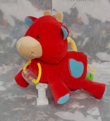 C22/ Grand Doudou Minimi Peluche D'activités Vertbaudet  Vache Rouge Eveil - Photo 1/4