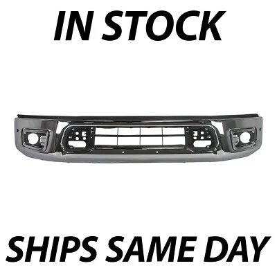 NEW Chrome - Front Bumper Face Bar Assembly for 2017-2019 Nissan Titan w/ Park - Image 1 of 4