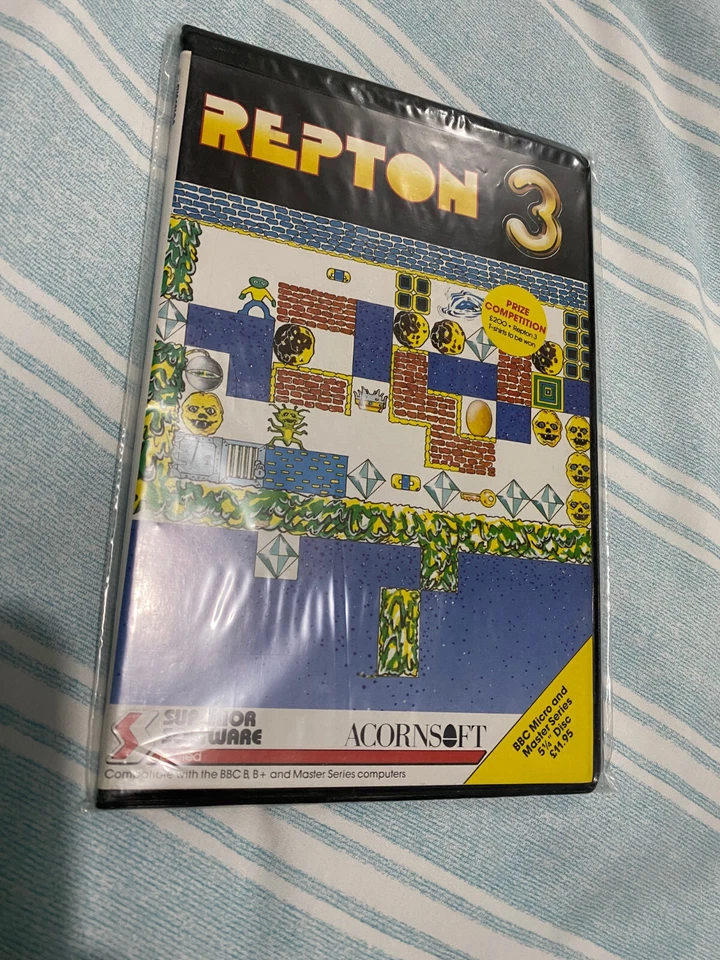 Acorn BBC Micro Computer Game Disc Ver REPTON 3 Superior Master Electron - Image 1 of 1