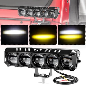 Motorcycle LED Spot Auxiliary Light Headlight Driving Fog White Yellow ATV UTV - Picture 1 of 10