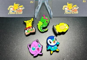 5pc Pikachu Shoe Charms For Crocs Anime Charms Boy Charms Pokémon Charms - Picture 1 of 1