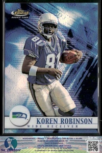 2001 Finest #131 Koren Robinson SN /1000 RC Seattle Seahawks 6.2D - Picture 1 of 2