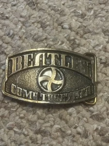 Vintage Beatles COME TOGETHER Music Band Belt Buckle Metal 1970's - Picture 1 of 3