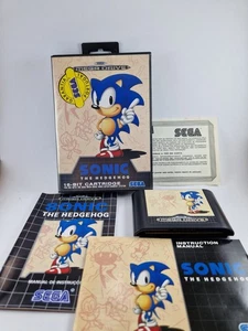 Sonic the Hedgehog Sega Mega Drive 1991 – Poster, 2 Manuals + PT Warranty Seal - Picture 1 of 21
