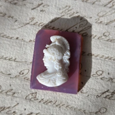 CAMEE Ancien Portrait Homme Cornaline XIXè Napoléon III Victorian Cameo 19thC - Photo 1/4