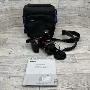 Cámara digital Nikon COOLPIX L830 16,0 MP 34X con zoom roja *BUENA/PROBADA* - Imagen 1 de 16
