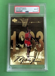1998 Upper Deck MICHAEL JORDAN GATORADE #9 1993 Facsimile Auto BULLS GOAT - Picture 1 of 3