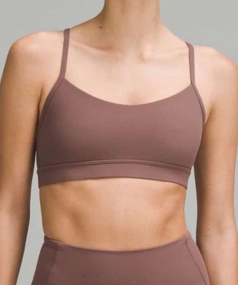 Lululemon Flow Y Bra Nulu *Light Support, A-C Cups Dark Oxide 4 - Image 1 of 4
