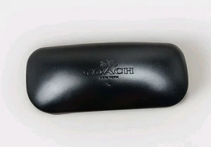 Estuche Coach rígido lateral grande auténtico negro para gafas/gafas de sol - Imagen 1 de 11