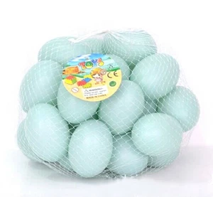 20X Artificial Duck Egg Fake Nest Eggs Easter Eggs Home Kitchen Theater Prop - Picture 1 of 2