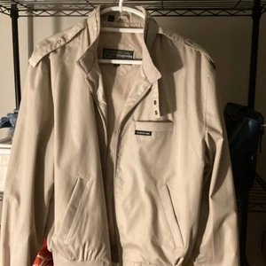Vintage Members Only Jacket Mens Full Zip Khaki Size 42 Collared Fashion Jacket - Picture 1 of 7