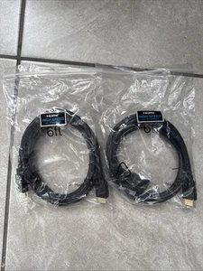 2 HDMI Cable 6ft High Speed - Picture 1 of 2
