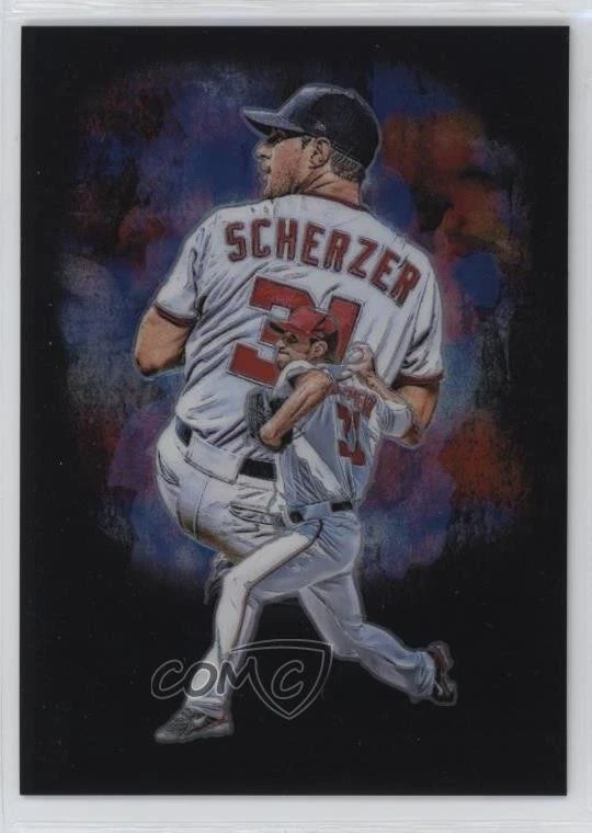 2019 Panini Prizm Profiles Max Scherzer #P9 - Image 1 of 2