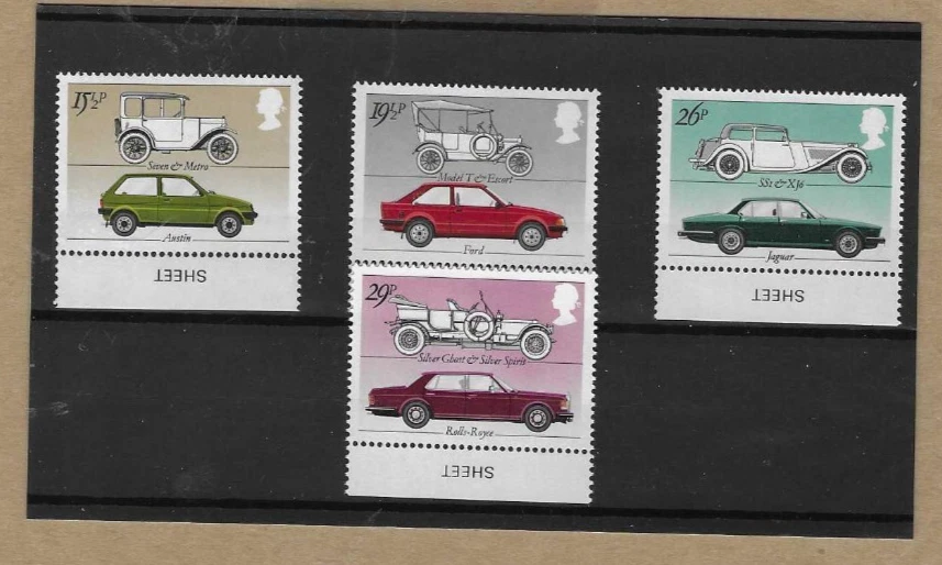GB - Stamps - British Motor Cars - 1982 -  (326) - Image 1 of 1