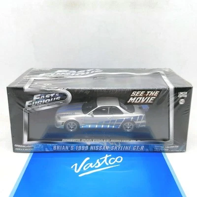 Greenlight 1:43 Scale Fast & Furious Brian's 1999 Nissan Skyline GT-R #86208 - Image 1 of 4