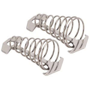 2PCS Tent Wind Rope Tightener Windproof Camping Spring Buckle Deck Tie Down ZZ - Picture 1 of 12