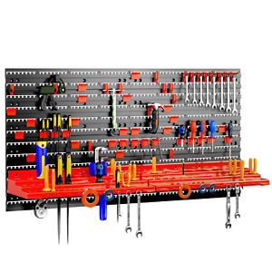Panneau mural de rangement pour outils 54 pcs portes-outils plastique bricolage
