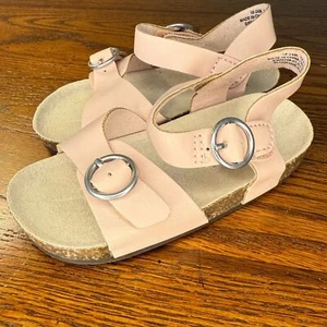Old Navy Baby Girl Double Buckle Sandals | Size 18-24M | Blush Pink Faux-Leather - Picture 1 of 6