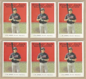 Lot of (6) 2004 Topps Cracker Jack CHIPPER JONES #84 HOF Braves FREE SHIPPING - Picture 1 of 1