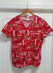 Rudolph das Rentier mit der roten Nase Peeling-Top Damen Größe Large Taschen Weihnachten  - Bild 1 von 10