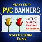 CUSTOM PERSONALISED OUTDOOR BANNER 3ftX6ft PVC BUSINESS ADVERTISING , Birthday