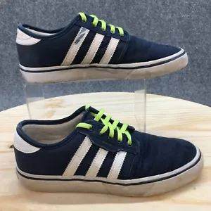 Adidas Shoes Youth 5 Seeley Skateboarding Sneakers Blue Canvas Low Top BY3840 - Picture 1 of 17