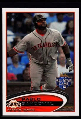 Actualización Topps 2012 Pablo Sandoval #US182 Gigantes de San Francisco Foto 1 de 2