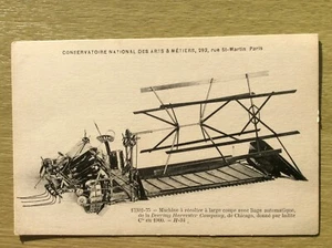 DEERING HARVESTER Company ~ Antique Agricultural Machinery Postcard - Picture 1 of 2