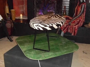 vanity stool bench/ Zebra - Picture 1 of 3