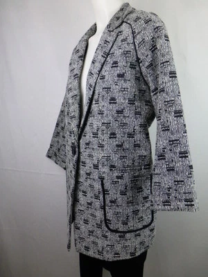 SEE U SOON Jacke Gr S 1 36 Schwarz Weiß Oversized Trend NP 119 NEU  - Bild 1 von 4